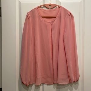 Pink Chiffon Blouse